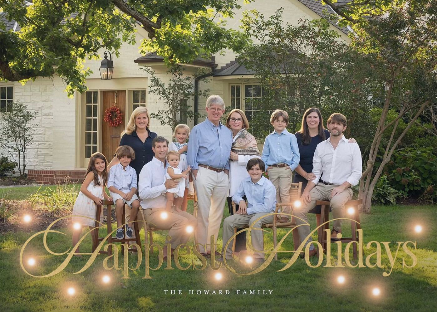 Holiday card - family portraits