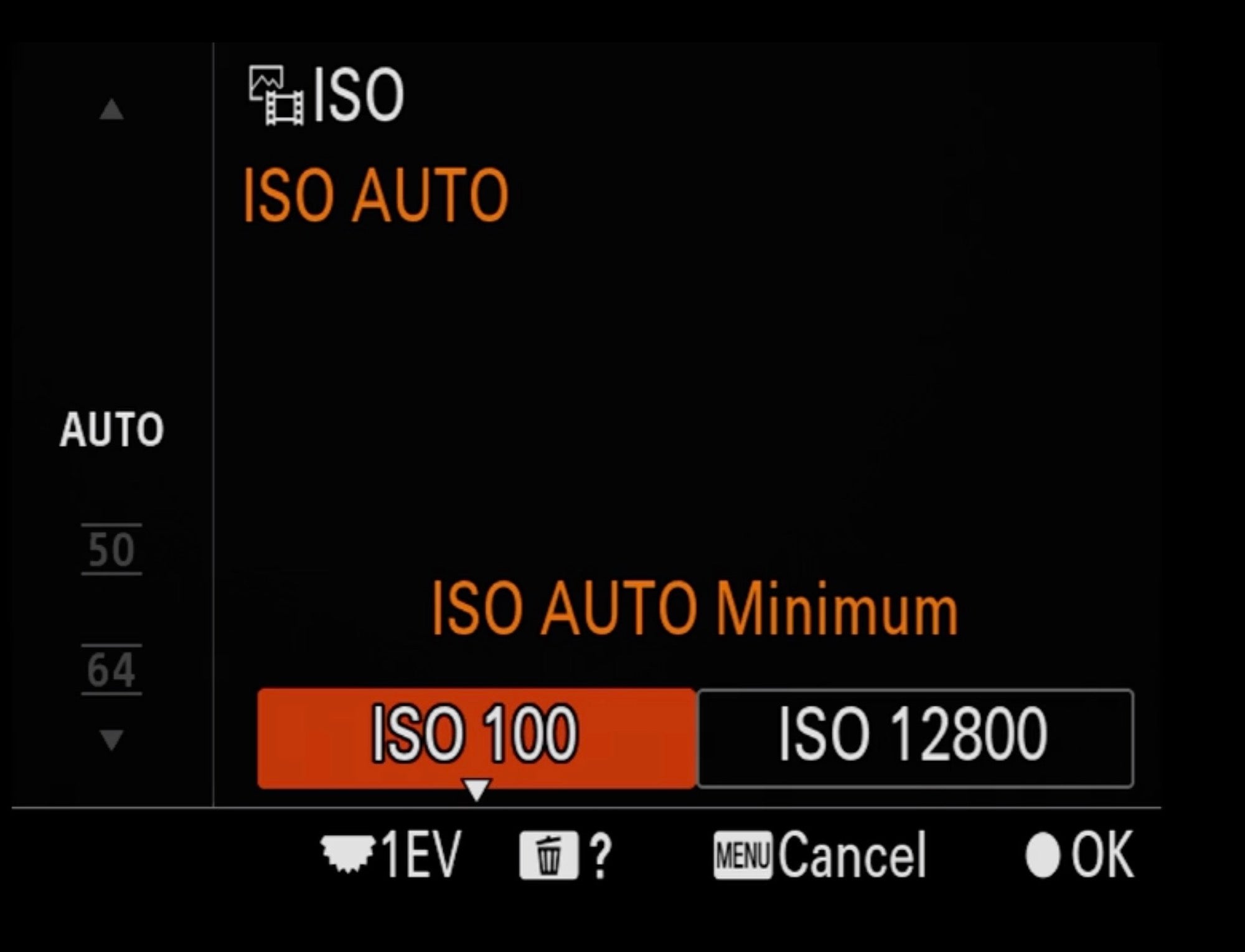 Bird Photography Menu Setup - Auto ISO Min