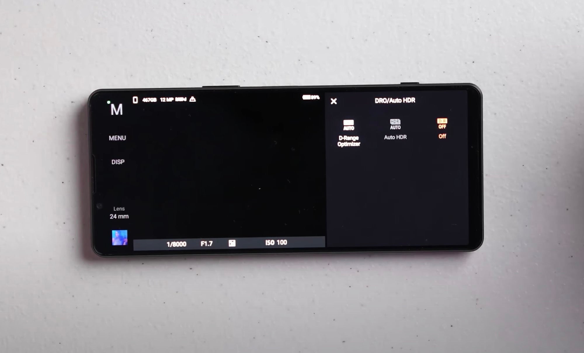 Xperia 1 IV Setup: DRO