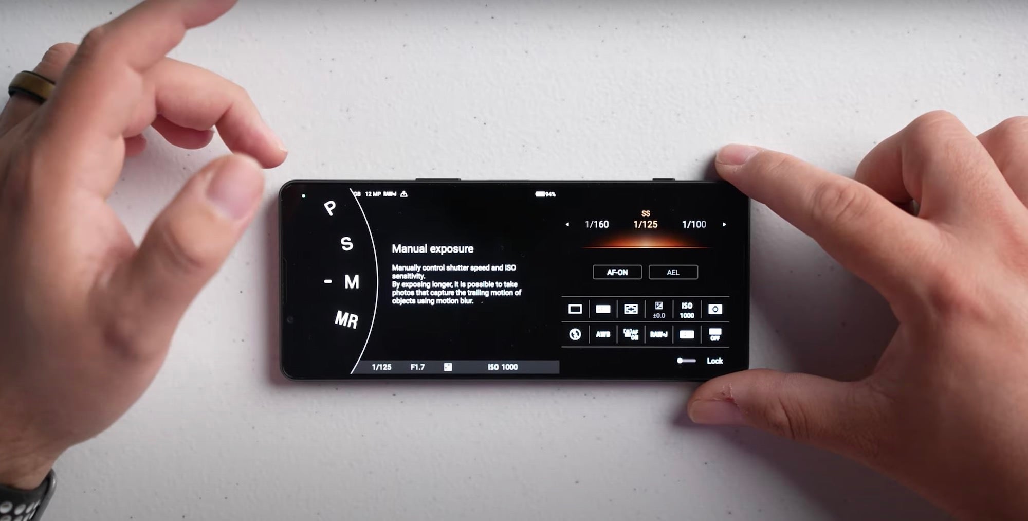 Xperia 1 IV Setup: Manual Exposure