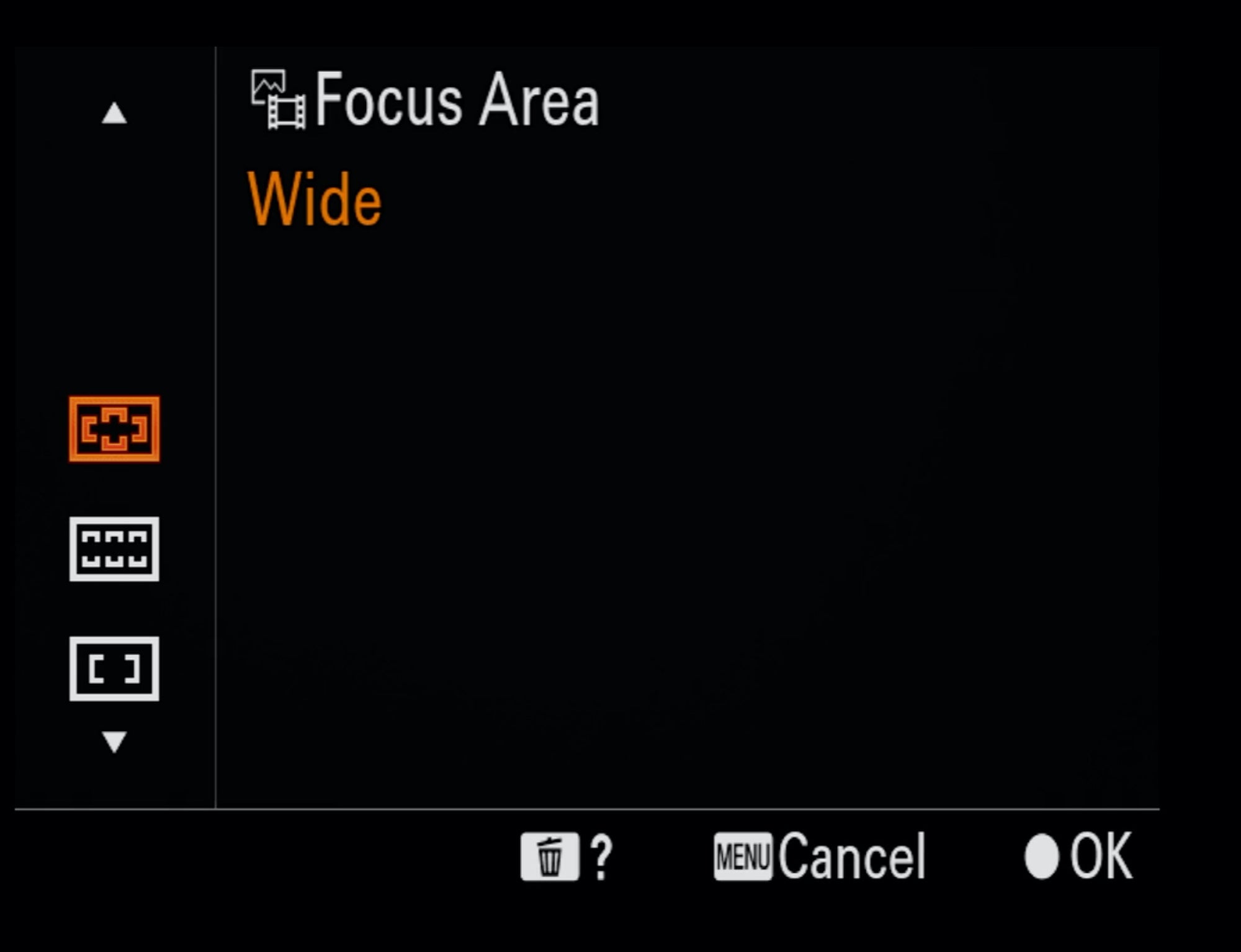Bird Photography Menu Setup - Wide Focus Area