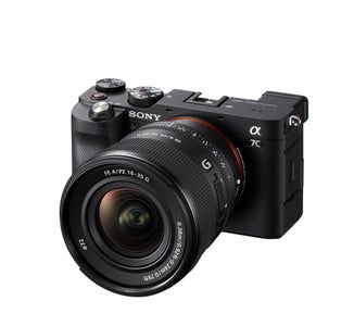 Sony FE PZ 16-35mm F4 G mounted on the Sony Alpha 7C
