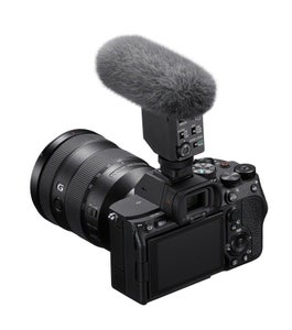 Sony ECM-B10 on camera.