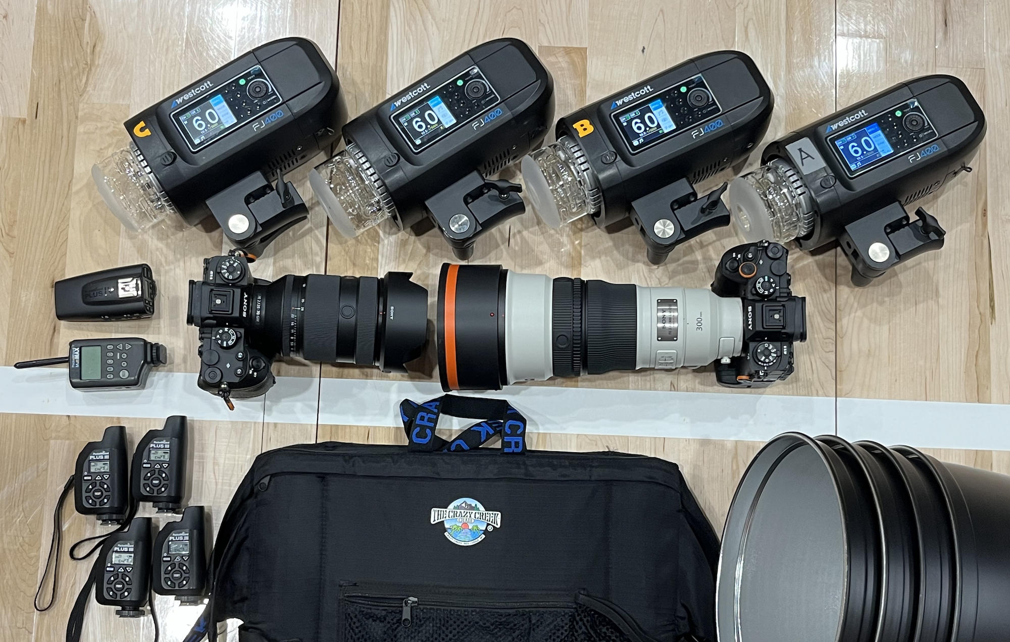Patrick Murphy-Racey's sports photography kit for basketball
