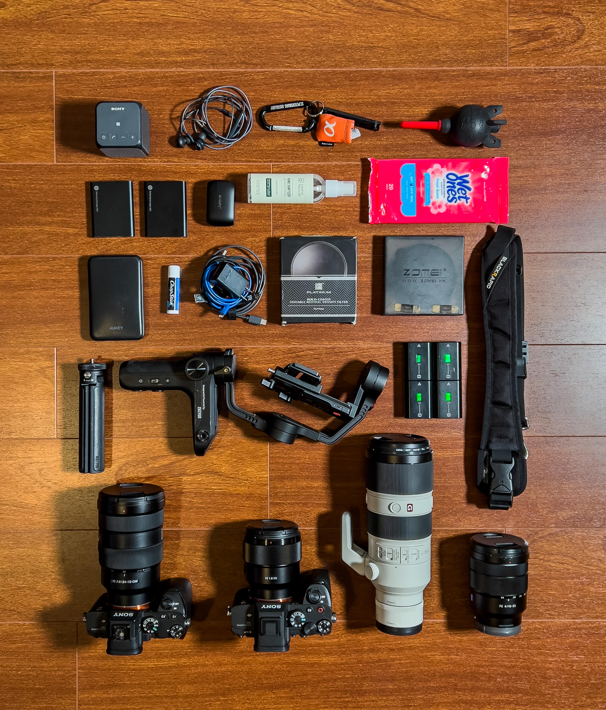 Alex Orchilles' Sony Alpha photography kit