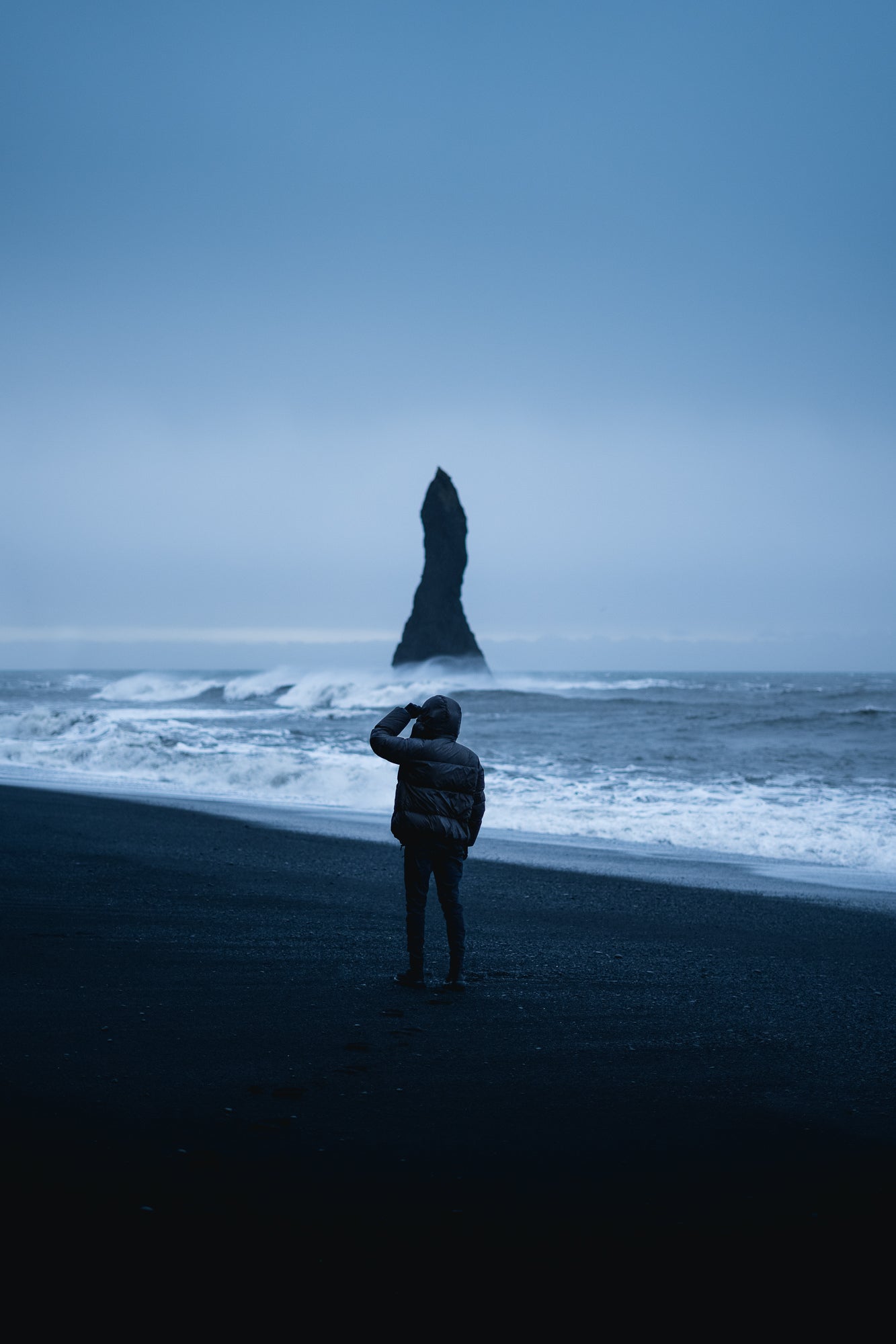 &ldquo;Reynisdrangar Blue Hour, with a cloudy sunrise the light level was low, ideal for the f/1.8 of the 50mm.&rdquo; Photo by Daryl Scott Walker. Sony Alpha 7 IV. Sony 50mm f/1.8. 1/250-sec, f/1.8, ISO 400