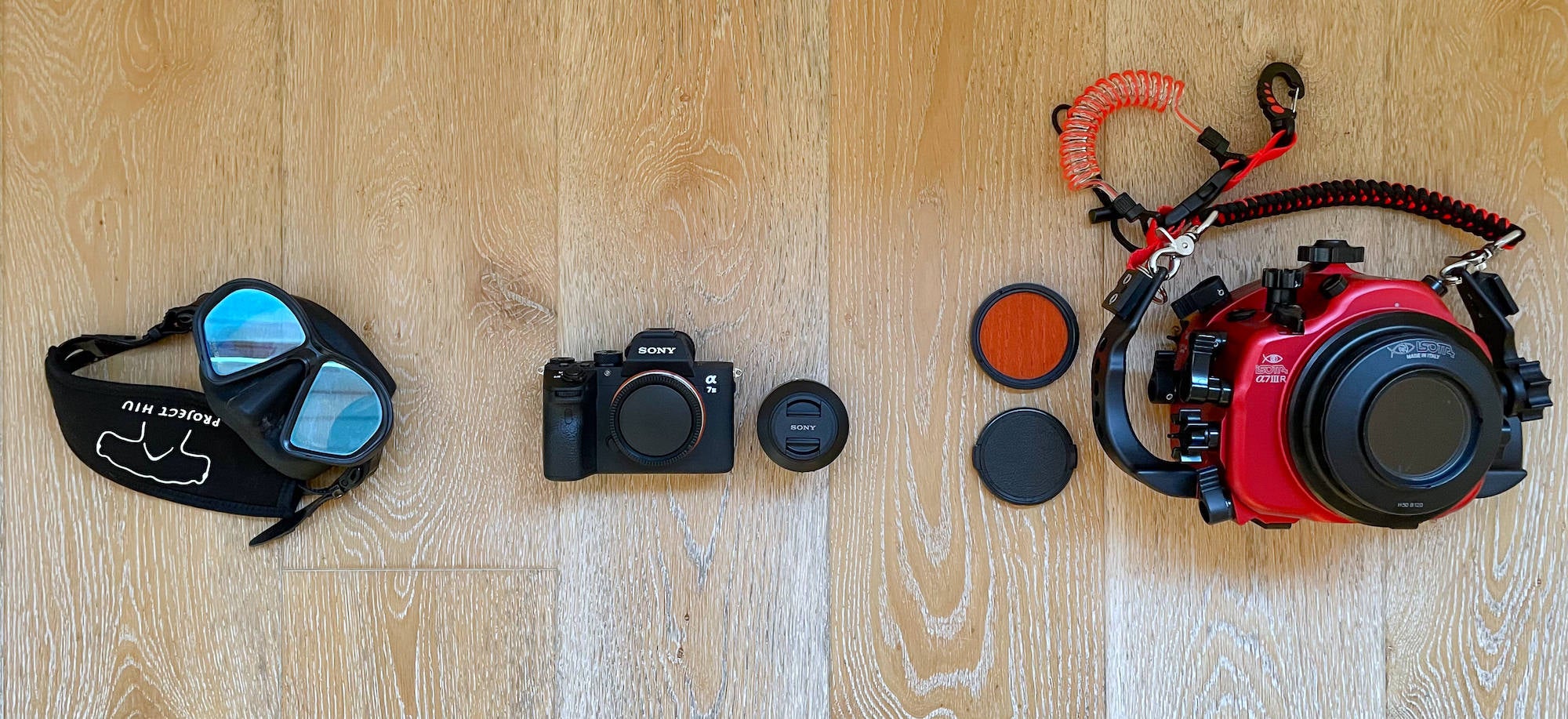 Gillian &ldquo;Shark&rdquo; Fischer's underwater Sony Alpha photography kit