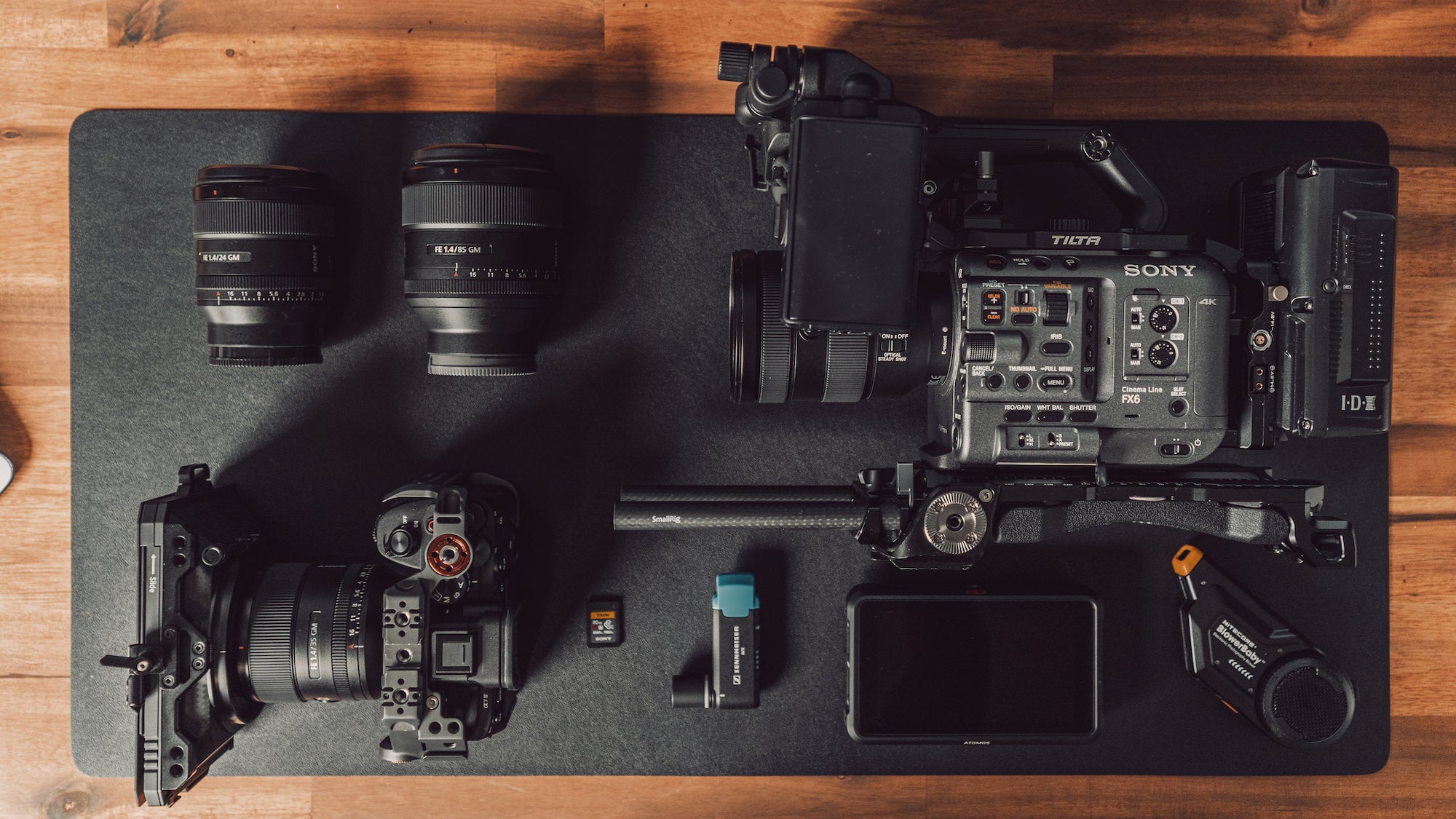 Jason Morris' kit for video