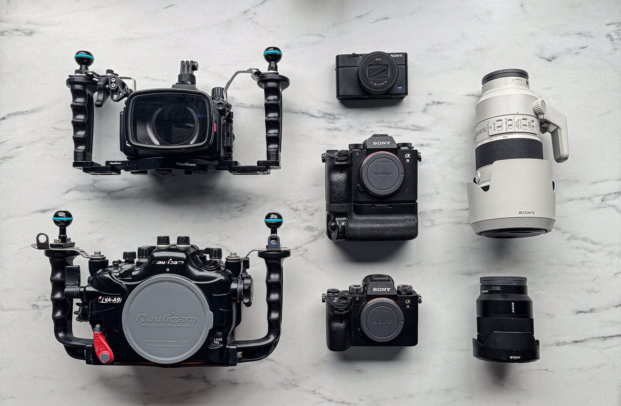 Jérémy Gonçalves' underwater kit