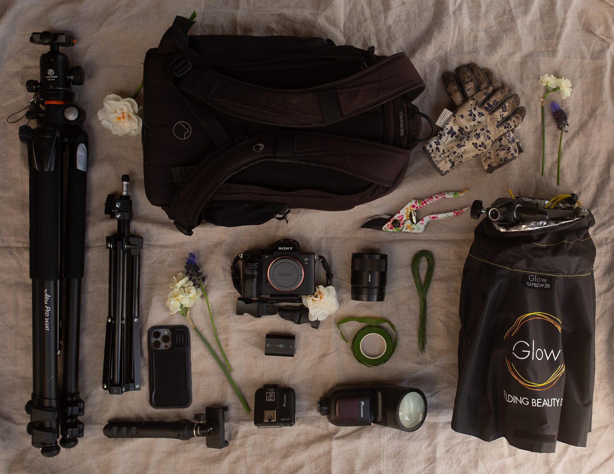 Leah McLean's gear for floral photography