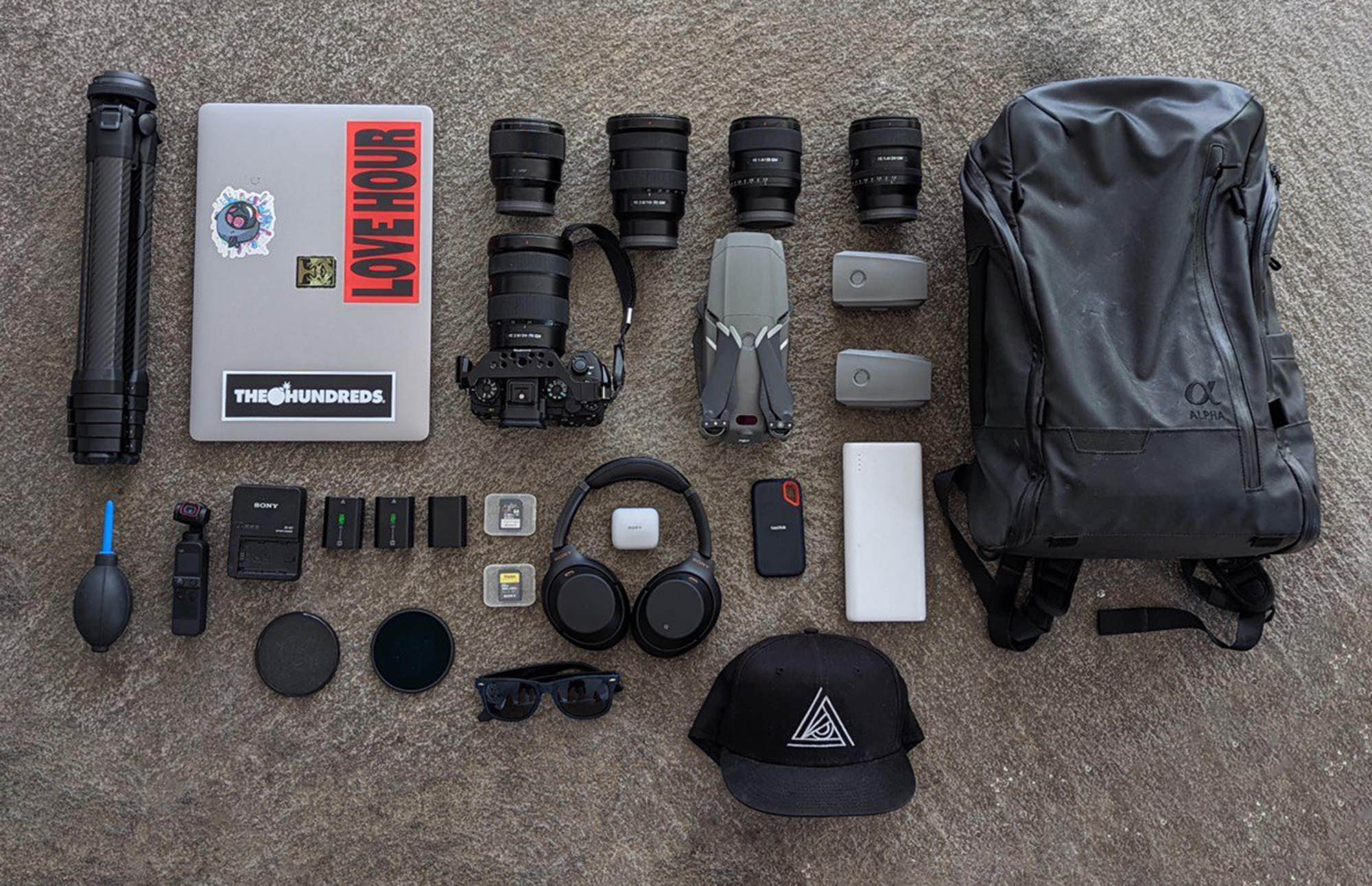 Phil Yoon' travel photography kit