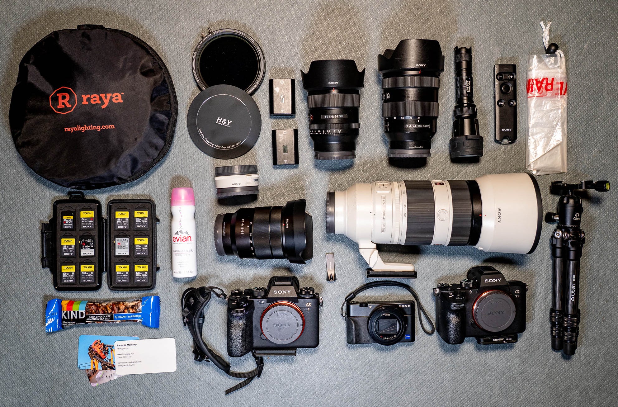 Tammie Maloney's Sony Alpha travel photography kit