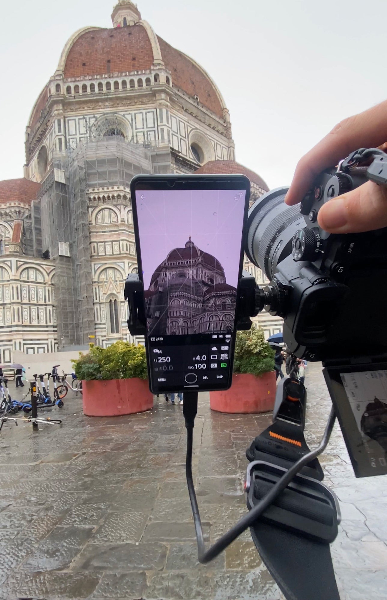 Photo by Jason Frankle. BTS of Sony Xperia 5 IV with Sony Alpha 7R V and Sony 16-35mm f/2.8 G Master.