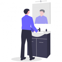 Man and Mirror